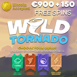 Wild Tornado [bitcoin casino] 200% up to 450€ bonus & 150 free spins